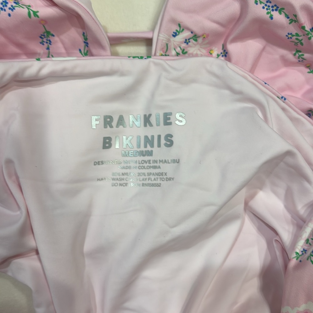 New Frankie’s Gemma Floral Wrap One Piece Swimsuit - Picture 5 of 5